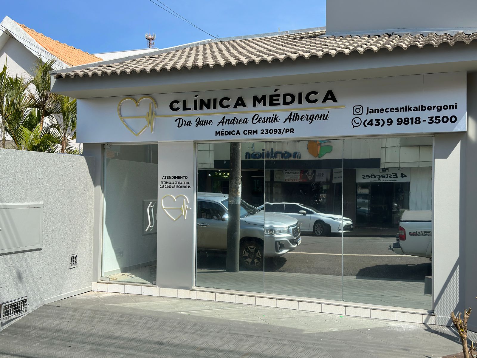 Fachada da Clínica Médica Dra. Jane